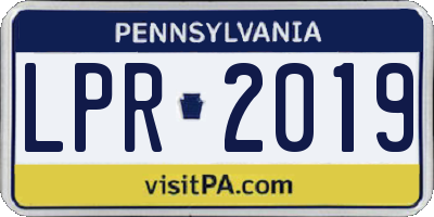 PA license plate LPR2019