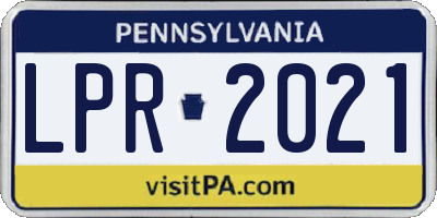 PA license plate LPR2021