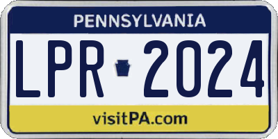 PA license plate LPR2024