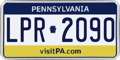 PA license plate LPR2090