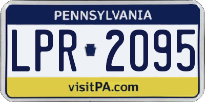 PA license plate LPR2095