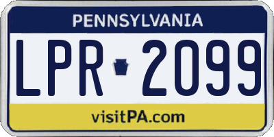PA license plate LPR2099