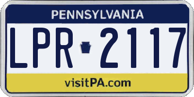 PA license plate LPR2117