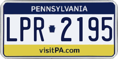 PA license plate LPR2195