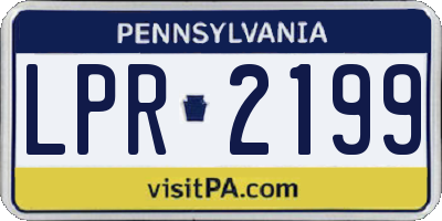 PA license plate LPR2199