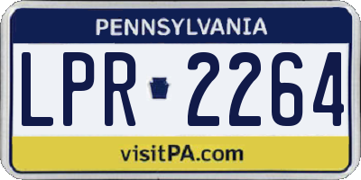 PA license plate LPR2264
