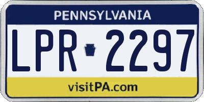 PA license plate LPR2297