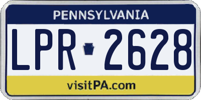 PA license plate LPR2628