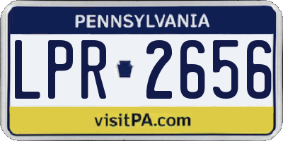 PA license plate LPR2656
