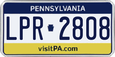 PA license plate LPR2808