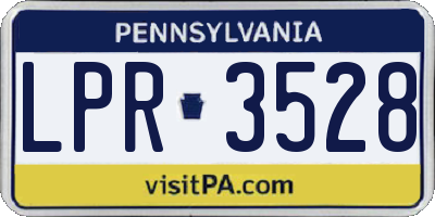 PA license plate LPR3528