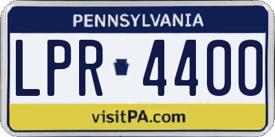 PA license plate LPR4400