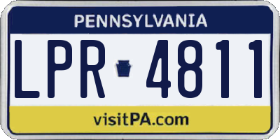 PA license plate LPR4811