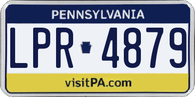PA license plate LPR4879