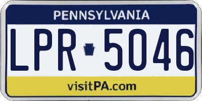 PA license plate LPR5046