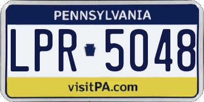 PA license plate LPR5048