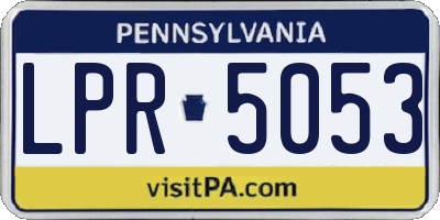 PA license plate LPR5053