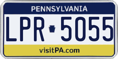 PA license plate LPR5055
