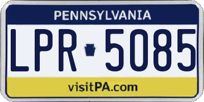 PA license plate LPR5085