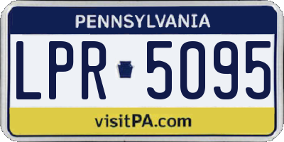 PA license plate LPR5095
