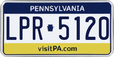 PA license plate LPR5120