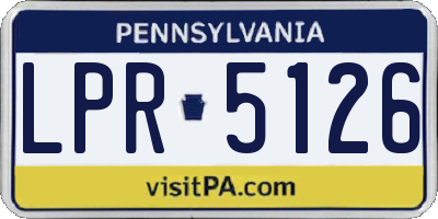 PA license plate LPR5126