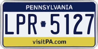 PA license plate LPR5127