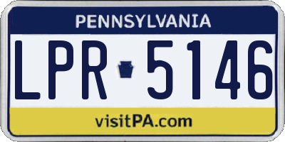 PA license plate LPR5146
