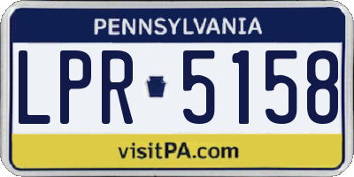 PA license plate LPR5158