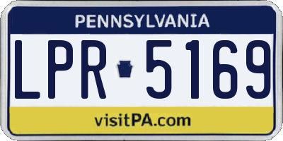 PA license plate LPR5169