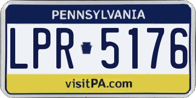 PA license plate LPR5176