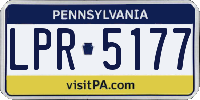 PA license plate LPR5177