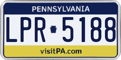 PA license plate LPR5188