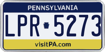 PA license plate LPR5273