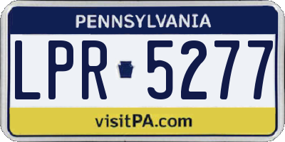 PA license plate LPR5277