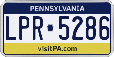 PA license plate LPR5286