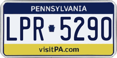 PA license plate LPR5290