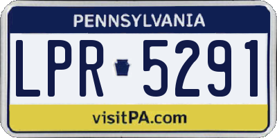 PA license plate LPR5291