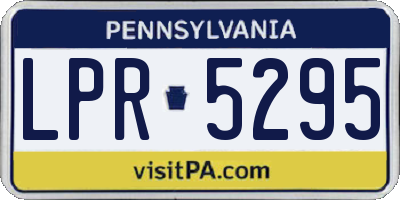 PA license plate LPR5295