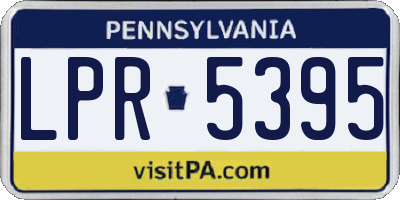 PA license plate LPR5395