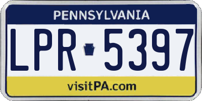 PA license plate LPR5397