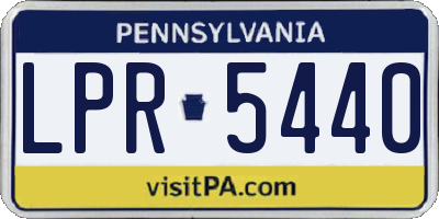 PA license plate LPR5440