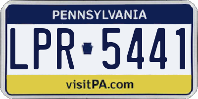 PA license plate LPR5441