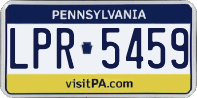 PA license plate LPR5459