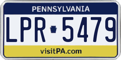PA license plate LPR5479
