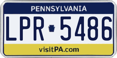 PA license plate LPR5486
