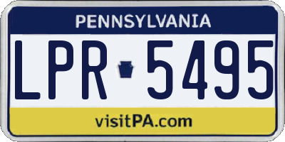 PA license plate LPR5495