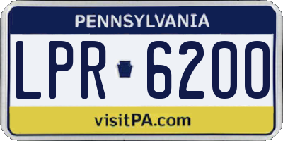 PA license plate LPR6200