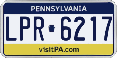 PA license plate LPR6217