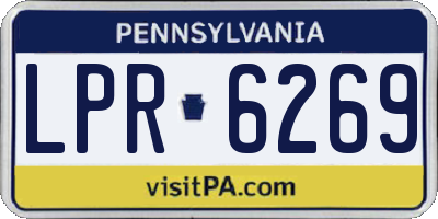 PA license plate LPR6269